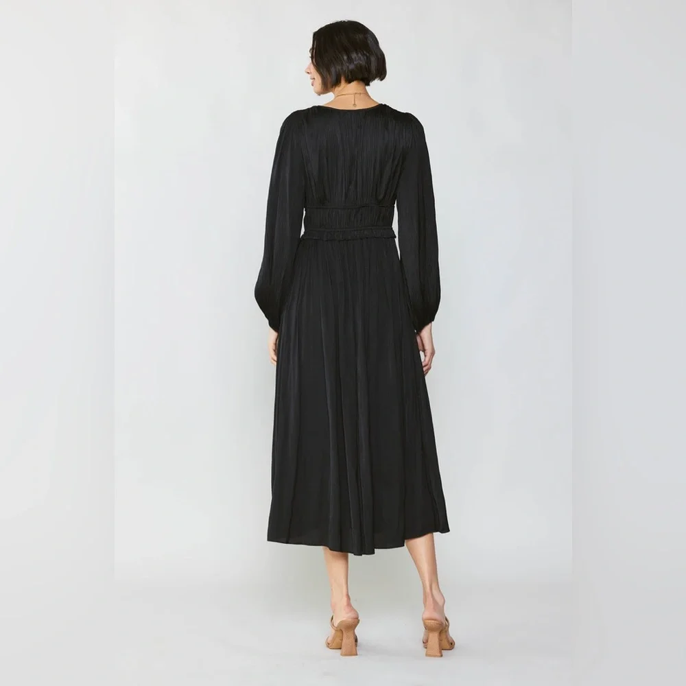 Current Air - Sidonie Pleated Maxi Dress - L - Picture 4 of 11